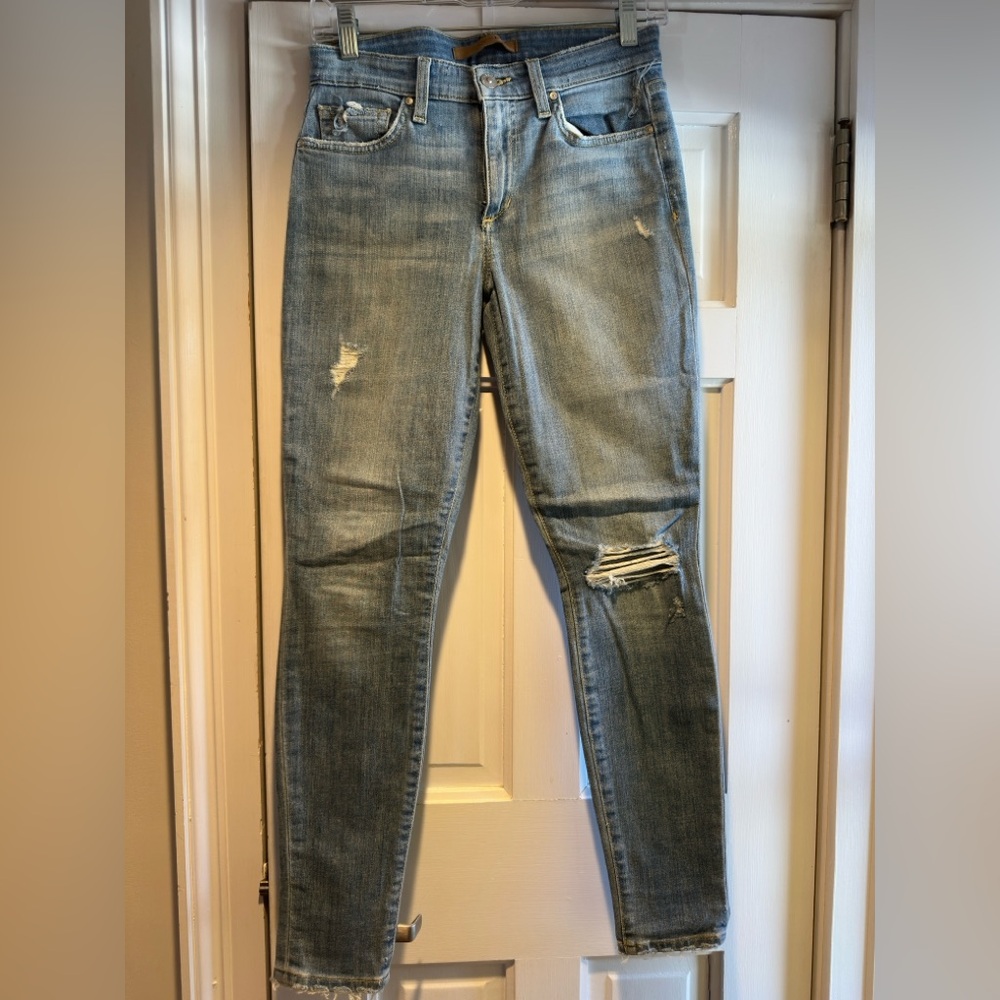 Joe’s Jean’s Distressed Skinny Jeans.
